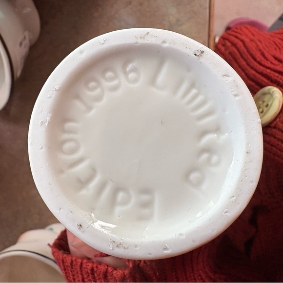 Vintage Baileys Mug Yum Mrs & Mr Blue Bow Winking Limited Edition Set Of 5 1996 - Picture 12 of 12